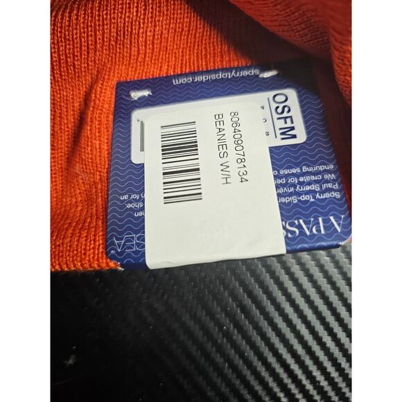 New Sperry Top Sider Knit Beanie Skull Cap Green & Black Adult One Size - Picture 5 of 5